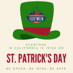 Be Green, Be Irish, Be Safe!  Happy St. Patrick's Day from our entire #FleetWeek...